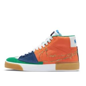 Nike Vibrant Orange and Green Sneakers